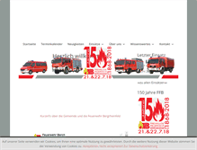 Tablet Screenshot of feuerwehr-bergrheinfeld.de